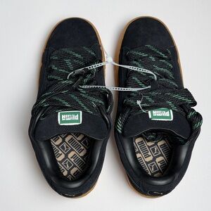 Puma Black and Green Sneakers for Men